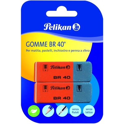 Pelikan BR40 Radiergummi - Graphit & Tinte - 2 Stück Pelikan BR40 Radiergummi - Graphit & Tinte - 2 Stück