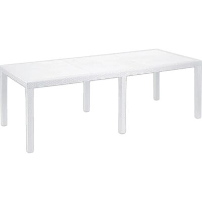 Ipae Progarden - Mesa de jardín rectangular 150x90cm Blanca - Mesa de jardín Ipae Progarden - Mesa de jardín rectangular 150x90cm Blanca - Mesa de jardín