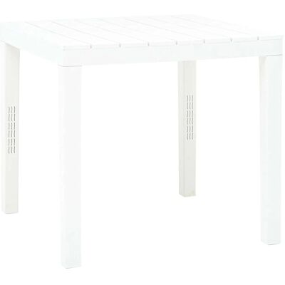 Ipae-Progarden Quadratischer Tisch Weiß 78x78x72cm - Tisch Ipae-Progarden Quadratischer Tisch Weiß 78x78x72cm - Tisch