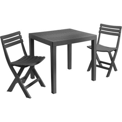 IPAE PROGARDEN Gartenset mit 2 Stühlen & Tisch IPAE PROGARDEN Gartenset mit 2 Stühlen & Tisch