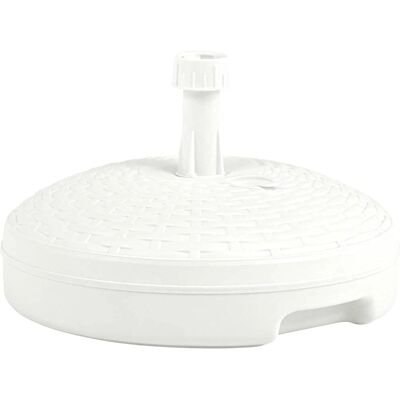 Base pour Parasole IPAE Progarden 20 L Blanc - Support de plage - Publicité Base pour Parasole IPAE Progarden 20 L Blanc - Support de plage - Publicité