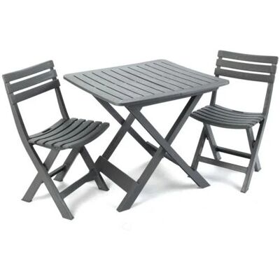 Ipae-Progarden Outdoor Möbelset - Faltbar Anthrazit Ipae-Progarden Outdoor Möbelset - Faltbar Anthrazit