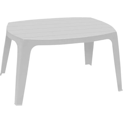 Tavolino Kai in resina - Bianco, 76x49x43cm Tavolino Kai in resina - Bianco, 76x49x43cm