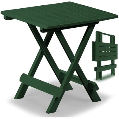 tavolo da patio pieghevole vidaXL verde 17.7"x16.9"x19.7" plastica tavolo da patio pieghevole vidaXL verde 17.7"x16.9"x19.7" plastica