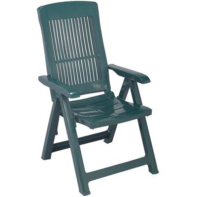 Siena Garden Silla de Jardín Tampa - Multiposiciones, Plegable, Verde Siena Garden Silla de Jardín Tampa - Multiposiciones, Plegable, Verde