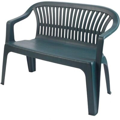 Banca de jardín Altri Eboli - Exterior, 114x55cm, Verde - Muebles de jardín Banca de jardín Altri Eboli - Exterior, 114x55cm, Verde - Muebles de jardín