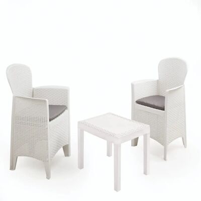 Altri Gartenset - Gartenlounge mit 2 Stühlen und Tisch - Italienisches Design Altri Gartenset - Gartenlounge mit 2 Stühlen und Tisch - Italienisches Design