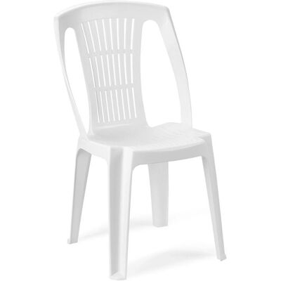 Silla Monobloc de Resina Stella Blanca de Saturnia - Mobiliario Silla Monobloc de Resina Stella Blanca de Saturnia - Mobiliario