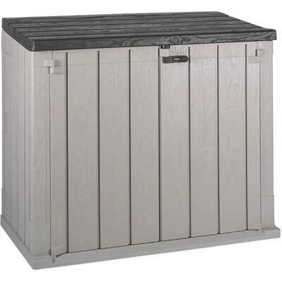 TOOMAX Coffre de rangement - Gris Talpa / Gris foncé - Solution de stockage extérieure - Publicité TOOMAX Coffre de rangement - Gris Talpa / Gris foncé - Solution de stockage extérieure - Publicité