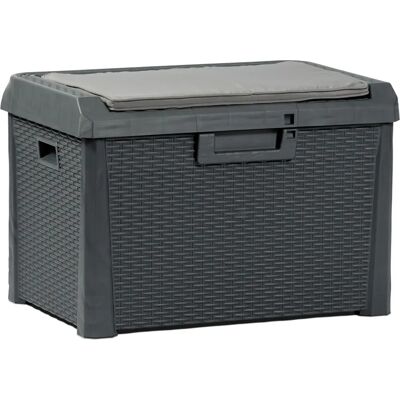 Cassa da giardino Toomax Santorini - 125L, Resistente alle intemperie, Effetto rattan Cassa da giardino Toomax Santorini - 125L, Resistente alle intemperie, Effetto rattan