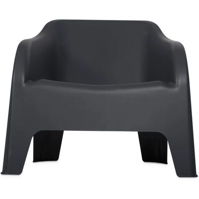 Sedia da giardino Petra di BigMat - Sedia ergonomica impilabile antracite Sedia da giardino Petra di BigMat - Sedia ergonomica impilabile antracite