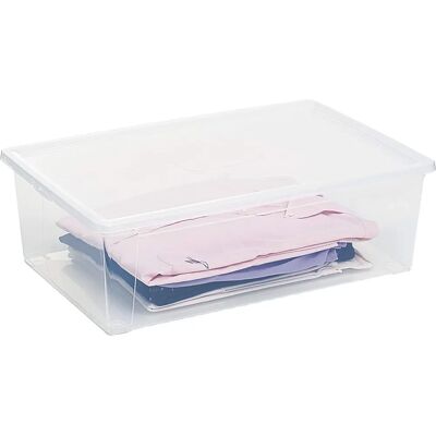 Dea Home - Contenitore di Stoccaggio Easy Box XL - 32L Trasparente - Contenitore di stoccaggio Dea Home - Contenitore di Stoccaggio Easy Box XL - 32L Trasparente - Contenitore di stoccaggio