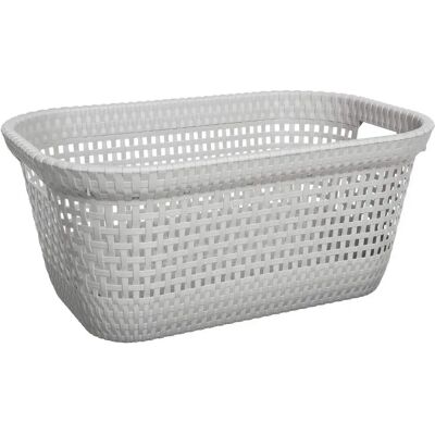 Panier à linge Taupe 45L - Poignées, Polypropylène - Publicité Panier à linge Taupe 45L - Poignées, Polypropylène - Publicité
