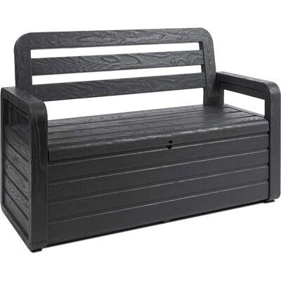 TOOMAX Modèle 599p Banc de rangement extérieur - Résistant aux intempéries - 132,5x58x89 cm - Publicité TOOMAX Modèle 599p Banc de rangement extérieur - Résistant aux intempéries - 132,5x58x89 cm - Publicité