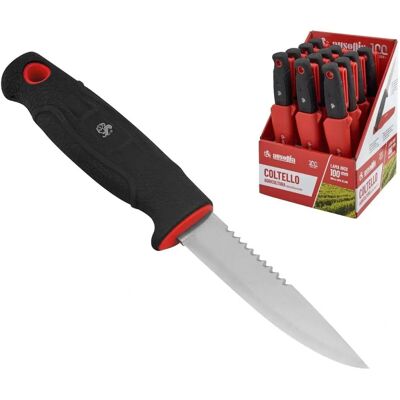 AUSONIA Modelo 35018 - Cuchillo con hoja de 10cm, Acero inoxidable, funda para cinturón AUSONIA Modelo 35018 - Cuchillo con hoja de 10cm, Acero inoxidable, funda para cinturón