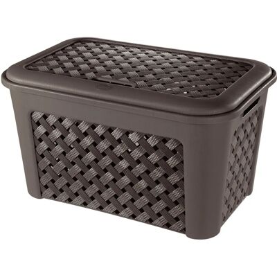 Kosz na pranie Tontarelli Wenge - 45L Prostokątny PP Kosz na pranie Tontarelli Wenge - 45L Prostokątny PP