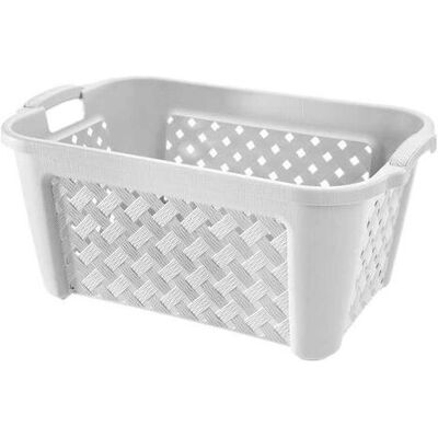 Cesto de ropa Tontarelli Arianna - Rectangular 35L Blanco Cesto de ropa Tontarelli Arianna - Rectangular 35L Blanco