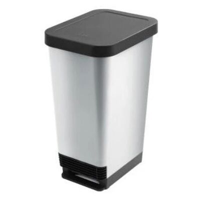 CEP 2043150561 Papperskorg - 45L Rektangulär Polypropylen Svart Grå CEP 2043150561 Papperskorg - 45L Rektangulär Polypropylen Svart Grå