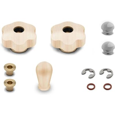 Lelit MaraX Wooden Handle Set - Coffee Machine Accessories Lelit MaraX Wooden Handle Set - Coffee Machine Accessories