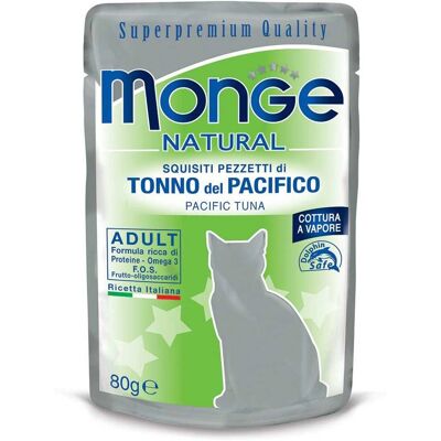 Monge Cat Natural Adult Tonno pinne gialle 80g - Cibo per gatti Monge Cat Natural Adult Tonno pinne gialle 80g - Cibo per gatti