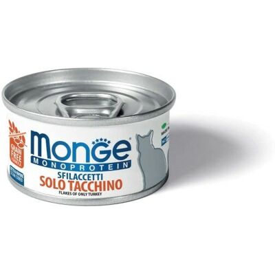 Cibo umido Monge Tacchino per Gatti - 80g Cibo umido Monge Tacchino per Gatti - 80g