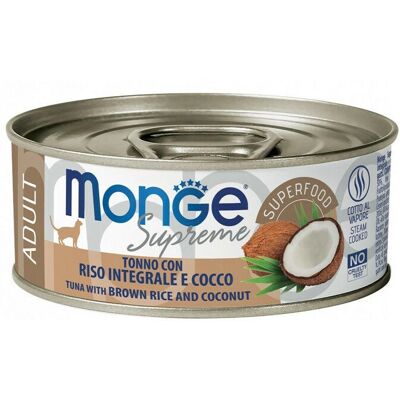 Monge Supreme Cibo per Gatti Adulti Tonno Riso Cocco Monge Supreme Cibo per Gatti Adulti Tonno Riso Cocco