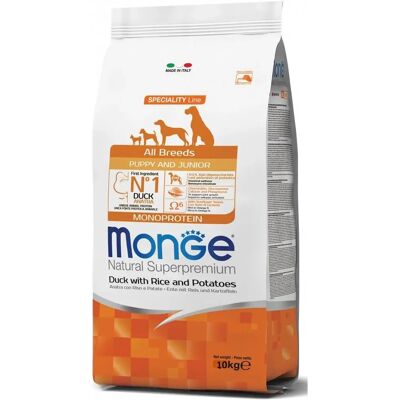 Monge Tout Race Chiot Canard Riz Pommes de Terre Nourriture Sèche - 12 kg - Publicité Monge Tout Race Chiot Canard Riz Pommes de Terre Nourriture Sèche - 12 kg - Publicité