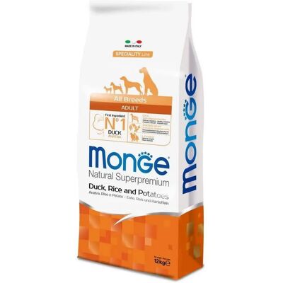 Nourriture pour chiens toutes races canard riz pommes de terre - 12 kg Nourriture pour chiens toutes races canard riz pommes de terre - 12 kg