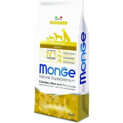 Nourriture pour chiens toutes races Poulet, Riz & Pommes de Terre 12 Kg Nourriture pour chiens toutes races Poulet, Riz & Pommes de Terre 12 Kg