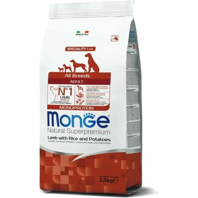 Monge Alle Rassen Lamm, Reis & Kartoffeln - Hundefutter Monge Alle Rassen Lamm, Reis & Kartoffeln - Hundefutter
