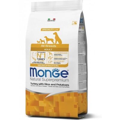 Monge Krmivo pro Všechny Rasy Dospělých Psů - Přírodní Superprémiové Suché Krmivo - 12 Kg Monge Krmivo pro Všechny Rasy Dospělých Psů - Přírodní Superprémiové Suché Krmivo - 12 Kg