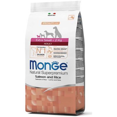 Alimento per cani Monge Salmone e Riso - Taglia Piccola Alimento per cani Monge Salmone e Riso - Taglia Piccola