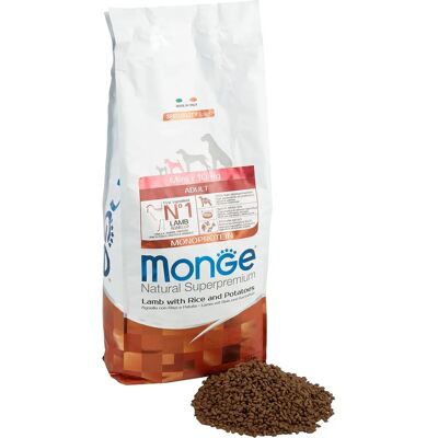 Nourriture pour chiens mini au agneau Monge Superpremium 7,5 Kg Nourriture pour chiens mini au agneau Monge Superpremium 7,5 Kg