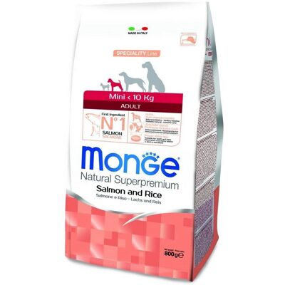 Nourriture pour chiens petits Monge Saumon & Riz - Adulte - Publicité Nourriture pour chiens petits Monge Saumon & Riz - Adulte - Publicité