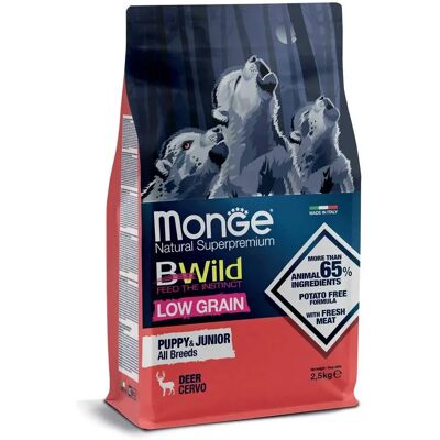 Monge Cervo Cibo per Cuccioli e Giovani - Basso Contenuto di Cereali Monge Cervo Cibo per Cuccioli e Giovani - Basso Contenuto di Cereali