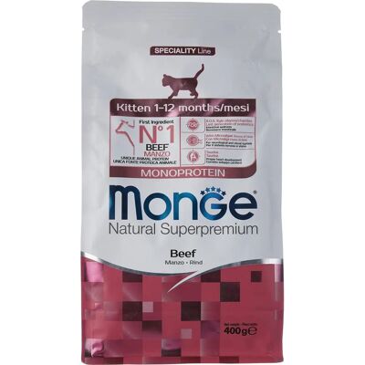 Monge Kitten Manzo - Alimento Secco Completo - 400g Monge Kitten Manzo - Alimento Secco Completo - 400g