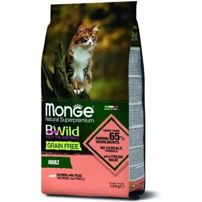 Monge Bez zbóż dla dorosłych kotów - 1,5kg Monge Bez zbóż dla dorosłych kotów - 1,5kg