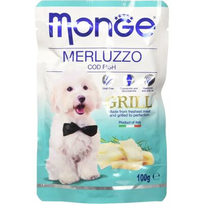 Cibo per cani Monge - Merluzzo, Senza cereali, 100g - Completo e bilanciato Cibo per cani Monge - Merluzzo, Senza cereali, 100g - Completo e bilanciato