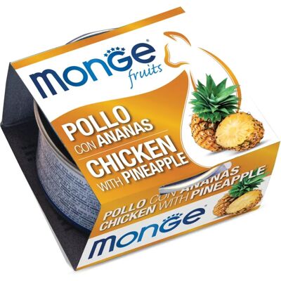 Cibo umido Monge Naturale Pollo Ananas - 80g Cibo umido Monge Naturale Pollo Ananas - 80g