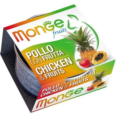 Monge Italia Gatto Pollo Frutta 80g - Cibo Premium per Gatti Monge Italia Gatto Pollo Frutta 80g - Cibo Premium per Gatti