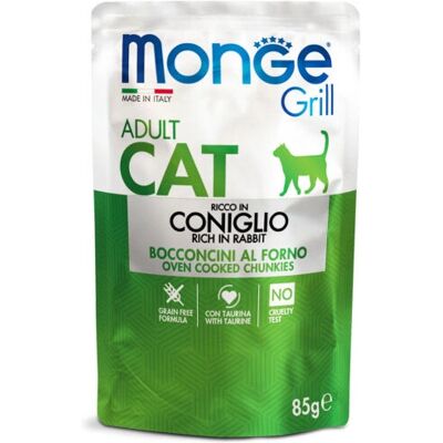 Cibo Gatto Coniglio Monge - 85g Senza Cereali Cibo Gatto Coniglio Monge - 85g Senza Cereali
