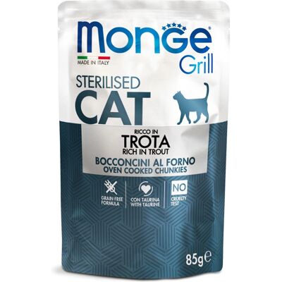 Marca Monge Modello - Cibo per Gatti - Sterilizzato 85g Marca Monge Modello - Cibo per Gatti - Sterilizzato 85g