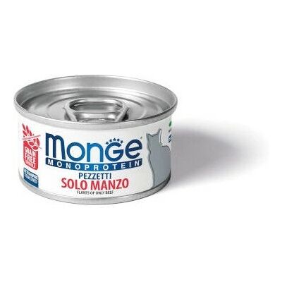 Cibo Gatti Monge - Manzo - 80g - Alimento Umido di Alta Qualità Cibo Gatti Monge - Manzo - 80g - Alimento Umido di Alta Qualità