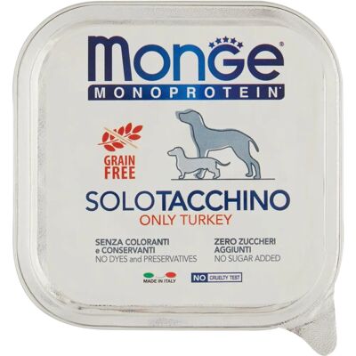 Monge Egyszeri Pulyka kutyaeledel - 150g Monge Egyszeri Pulyka kutyaeledel - 150g