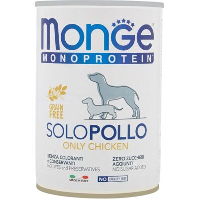 Monge Solo Pollo Hundefutter - Proteinquelle, Getreidefrei, Italienisch Monge Solo Pollo Hundefutter - Proteinquelle, Getreidefrei, Italienisch