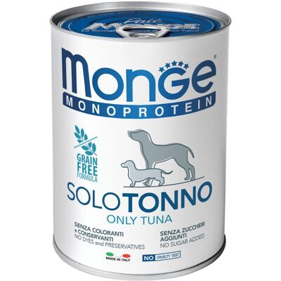 Monge Monoprotein Solo Tonno - Cibo per Cani - 400 g Monge Monoprotein Solo Tonno - Cibo per Cani - 400 g
