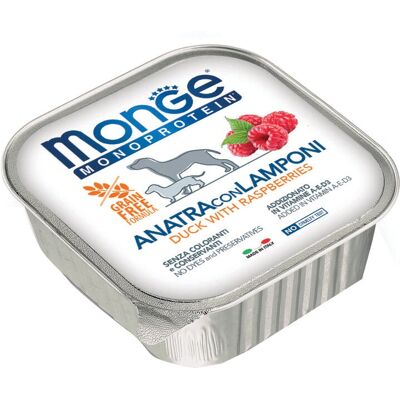 Monge Anatra con Lamponi - Cibo per cani - 150 g Monge Anatra con Lamponi - Cibo per cani - 150 g