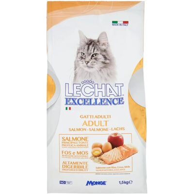 LECHAT Excellence Salmone Uova Mela Alimento per Gatti - 1,5kg LECHAT Excellence Salmone Uova Mela Alimento per Gatti - 1,5kg