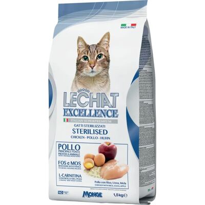 Lechat Excellence Pollo Sterilizzato 1,5kg - Cibo per Gatti Lechat Excellence Pollo Sterilizzato 1,5kg - Cibo per Gatti
