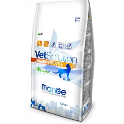 Alimento veterinario Monge VetSolution Urinary Struvite - 1,5kg Alimento veterinario Monge VetSolution Urinary Struvite - 1,5kg